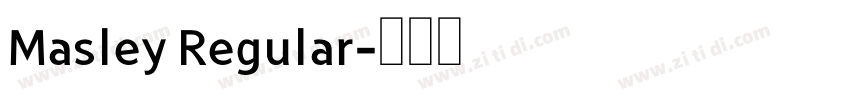 Masley Regular字体转换